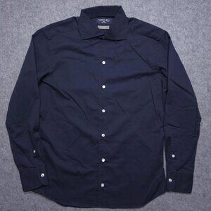 Kamakura Navy Blue Button-Down Shirt, Made in Japan (Men's M)